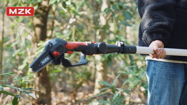 MZK 2-in-1 Cordless Pole Saw & Mini Chainsaw with 3 Replacement Chain, 20V Battery Pole Chainsaw, 4.5" Cutting Capacity, 13ft Reach Pole Saw for Tree Trimming(Battery and Fast Charger Included)