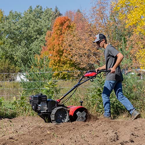 Toro Dual Direction Rear Tine Tiller, 127cc Briggs & Stratton 4-Cycle Engine, Airless Tires, Instant Reverse, Heavy Duty Stamped Steel Tines, Simple Shifting, Model: 58603