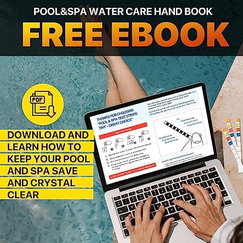 All-New 2024 Pool and Spa Test Strips 7 in 1 Quick SuperAccurate Swimming 150 Pool Test Kit - Hot Tub Test Strips & Pool Water Testing Strips for pH Chlorine Bromine Hardness Alkalinity Cyanuric Acid