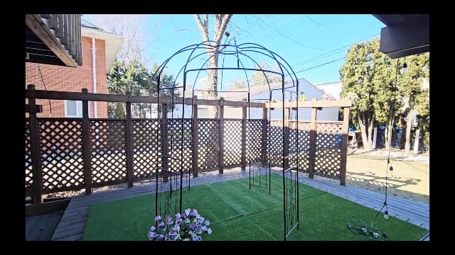 YITAHOME Birdcage Shape Garden Arch Arbors, 9.8'H x 6.8'W Pergola Pavilion for Climbing Plants Outdoor, Wedding Arches for Ceremony Party, Metal Garden Arbor for Patio, Backyard (Black)