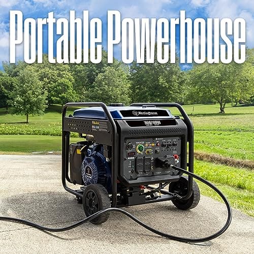 Westinghouse 10000 Peak Watt Portable Open Frame Inverter Generator, Remote Electric Start with Auto Choke, Transfer Switch Ready, Gas Powered, CO Sensor