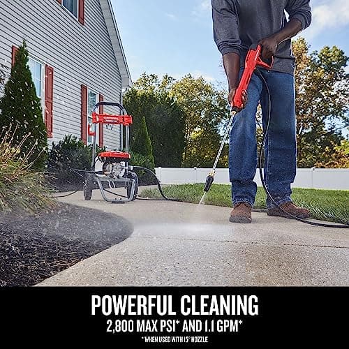 CRAFTSMAN Electric Brushless Cold Water Pressure Washer (2,800 MAX PSI*) (CMEPW2800)