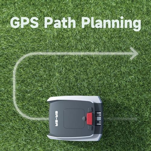 Automatic Robot Lawn Mower with GPS Navigation, Mows Up to 1/2 Acre /21,000 Sq.Ft,300% Higher Efficiency of Auto Path Planning，APP Control，GPS Anti-Theft, IPX5