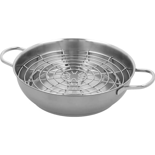 Demeyere Resto 4-pc Stainless Steel Stovetop Smoker Set, Silver, 11.5"
