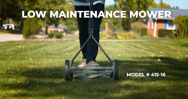 Great States 815-18 18-Inch 5-Blade Push Reel Lawn Mower, 18-Inch, 5-Blade, Grey