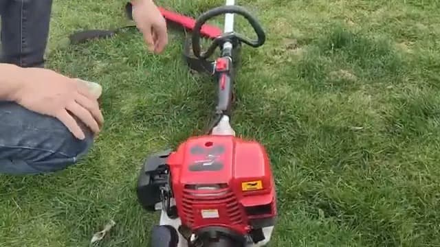 2-in-1 Gas Brush Cutter & String Trimmer, 26cc Engine, 10-inch Blade, 16-inch AM4532