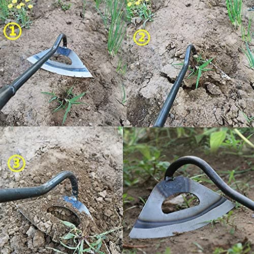 All-Steel Hardened Hollow Hoe,Garden Hoes for Weeding,Hollow Hoe for Gardening,Hoe Garden Tool,Garden Hoe for Backyard Weeding, Loosening, Farm Planting 2