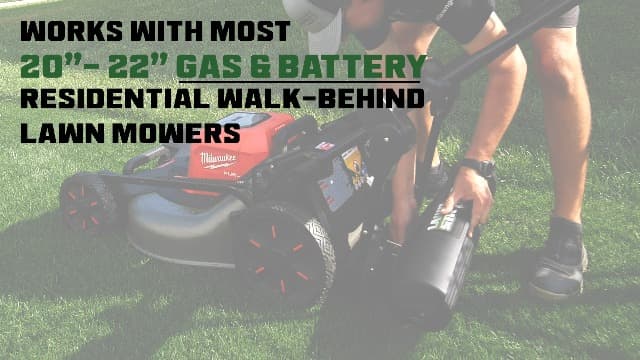 Lawn Striping System – UNIVERSAL FIT - Works with Most 20”-22” Gas & Battery Residential Walk-Behind Mowers (Mounting Brackets for over 40 Major Brands Included in Box – See List Below)
