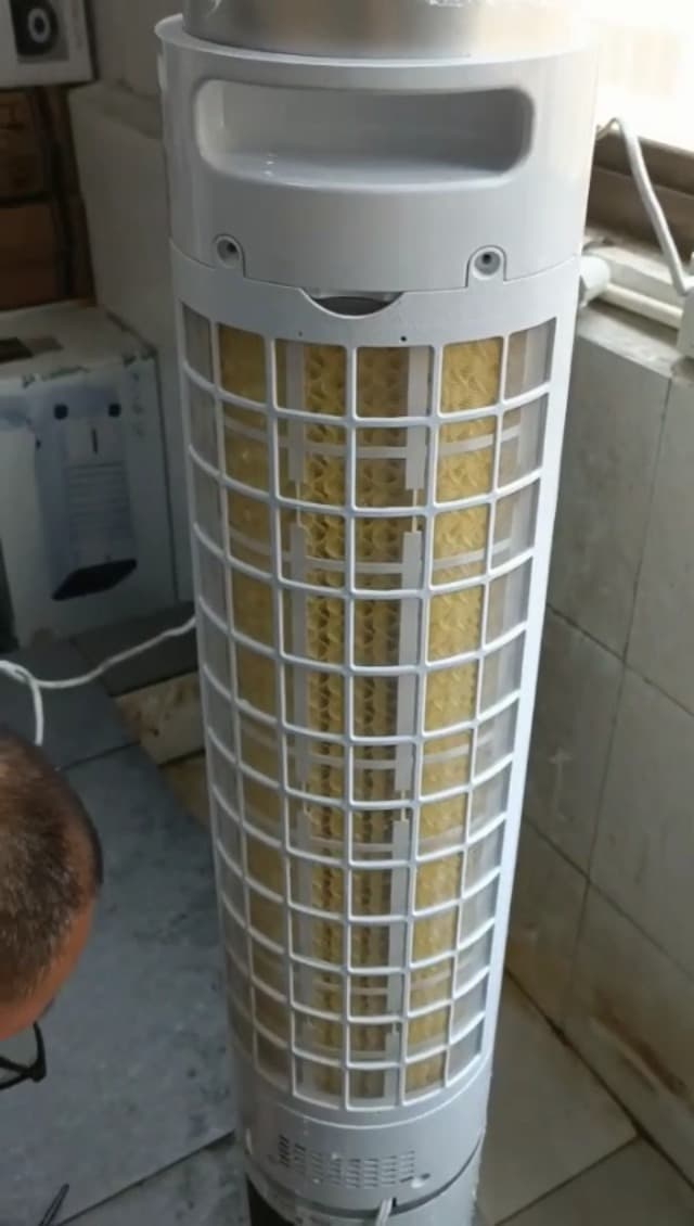 42 INCH Evaporative Air Cooler w/Remote &LED Touch Screen, 4 Mode &3 Speed, 1-Gal Tank for 15H Cooling, 12H Timer for Auto Off, 70°Oscillation Portable Swamp Cooler, Air Cooler for Room Patio