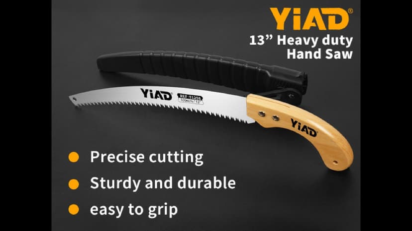 Hand Pruning Saw, 13" Curved Blade Handsaw, Hunting Saw Gardening Hand Tools Wood Working Tools, Tree Branch Cutter Wood with Hanging Scabbard for Tree Trimming Woodworking Hunting Camping