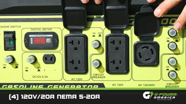 Portable Generator 12000 Watt,Gasoline Powered,Electric Start