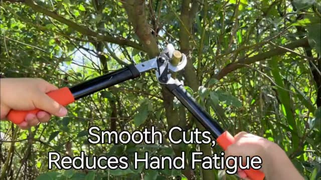 Loppers Tree Trimmer Branch Cutter with Powerful Gear Action, Super Pruner Tree Clippers Tree Pruner, Chops Thick Branches Ease, Sharp Steel Blade with 1.3 Inch Cutting Capacity(15 Inch)