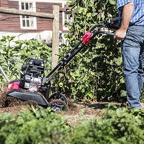 Earthquake 20015 Versa 2-in-1 Tiller Cultivator with a 99cc 4-Cycle Viper Engine, 2-in-1 Front Tine Tiller and Cultivator, Removable Side Shields and Outer Tines