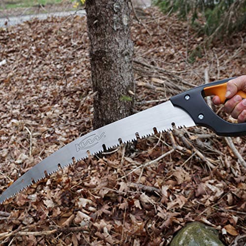Kings County Tools Large Arborist Raker-Tooth Fast Cutting Pruning Saw | Green Wood Ready | Ergonomic Cushioned Handle | 20” Blade for Large Branches