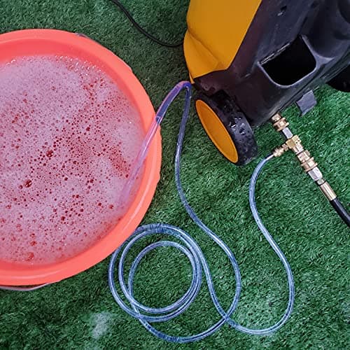 Downstream Injector for Pressure Washer, Power Washer Chemical Injector Kit, Soap Injector, 3/8 Inch Quick Connect, 4000 PSI