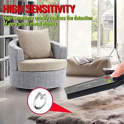 Hand Held Metal Detector,V·RESOURCING Portable High Sensitivity Metal Detector with Low Sensitivity Switch,for Security Inspection,Detecting Electronic Product, Metal Object