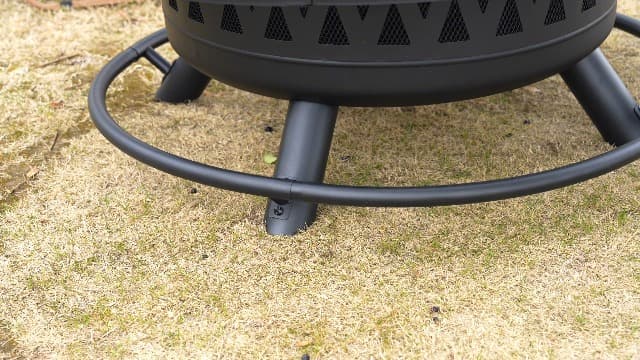 47 Inch Fire Pit with 2 Grills, Outdoor Extra Large Firepits for Outside, Wood Burning Fireplace for Camping,Picnic,Bonfire, 3-in-1 Round Metal Table with Lid for Backyard,Patio,Party