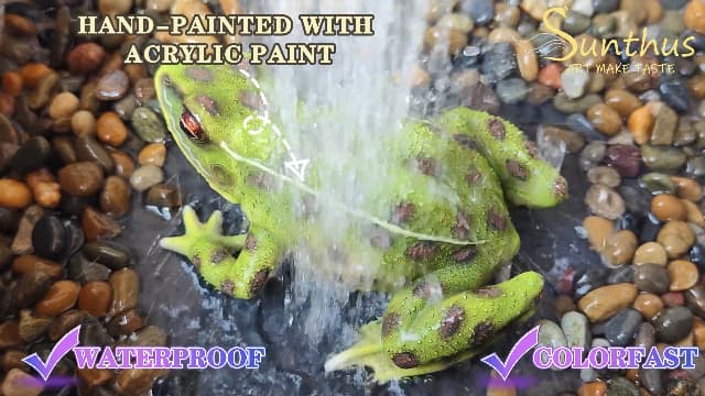 Sunthus Frog Garden Statues Toad Outdoor Decor Sculptures Yard Resin Decorations
