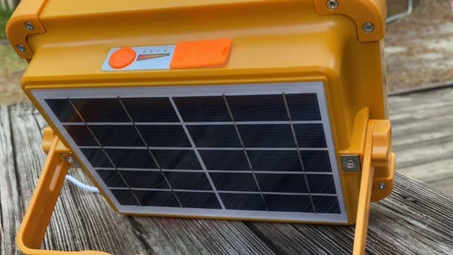 Portable LED Work Solar Light 100W 16500mAh 10000 LM with Stepless Brightness Job Site Battery Rechargeable LED Floor Light for Emergency Worklight for Hurricane Father's Day Gift
