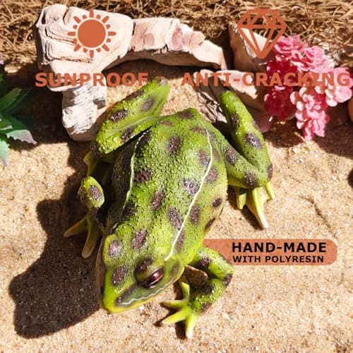Sunthus Frog Garden Statues Toad Outdoor Decor Sculptures Yard Resin Decorations