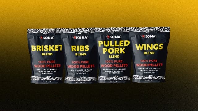 Kona Pulled Pork Blend Smoker Pellets, Intended for Ninja Woodfire Outdoor Grill, 2 lb Resealable Bag