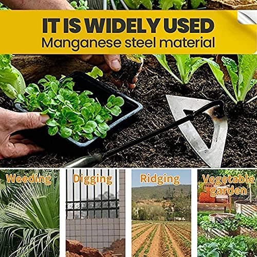 Garden Hoe - All-Steel Hardened Hollow Hoe for Long Handle, Garden Weeding Tools, Easy Weeding and Soil Loosening, Hoe Garden Tool, Durable and effectable Hand Tools, Multi, 11.81x6.30(30x16cm)