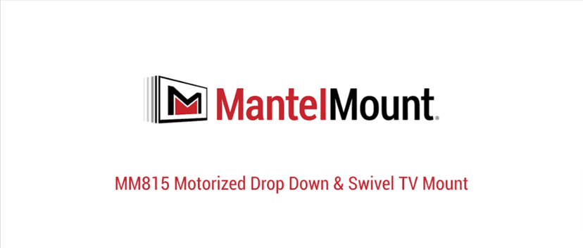 MantelMount MM815 Motorized Remote Control Pull Down TV Mount with Automated Swivel | Above Fireplace Mount for TVs 45"-90" Up to 115 lbs | RF Remote Control & Favorite Memory Positions