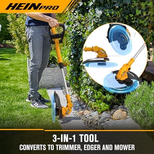 Cordless String Trimmer Compatible with Dewalt 20V Battery, 12-Inch Weed Wacker Cordless, Auto Line Feed, Electric Weed Eater Battery Powered, Grass Trimmer with 2 Replacement Spool