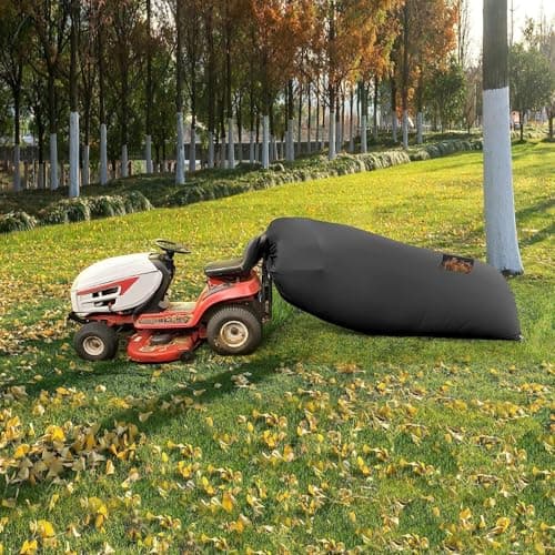 Lawn Tractor Leaf Bag, Grass Catcher Bag, 78.7 x 51.1Inch, Large Capacity for Fast Leaf Collection, Mesh Vent Design,Upgraded Thickened Heavy Duty Material Fits for Most Riding Lawn Mowers