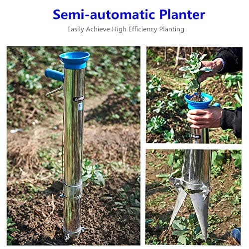 Long Handled Bulb Planter Tools and Vegetable Seedling Tool Manual Plant Transplanter Bulb Planter