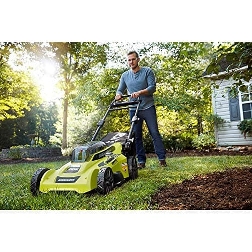 RYOBI Cordless Push Lawn Mower 20 in. 40-Volt with Whisper-Quiet Design