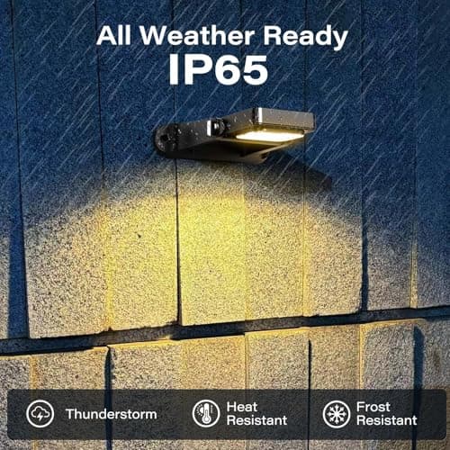 200LM Solar Lights Outdoor Waterproof 2200mAh Solar Fence Lights with 6 Modes & 360° Adjustable Solar Powered Lighting, Warm White/Cool White/RGB for Wall, Patio, Steps, Garden, Pool - 4 Pack