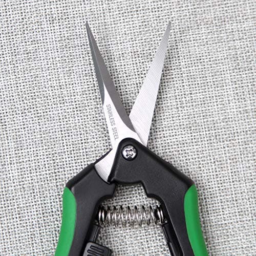 LDK 2 Pack Curved Blades Gardening Hand Pruner Pruning Snip, Garden Trimming Scissors