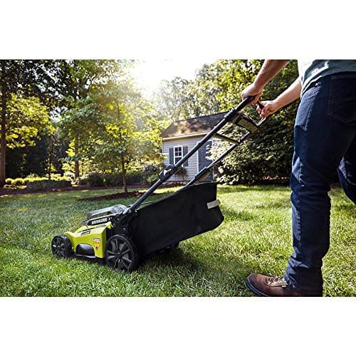 RYOBI Cordless Push Lawn Mower 20 in. 40-Volt with Whisper-Quiet Design