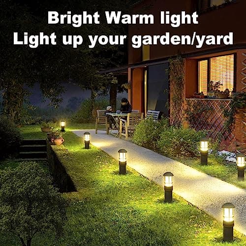 VOLISUN Outdoor LED Landscape Lighting,12-Pack 3W 12V Low Voltage Pathway Lights,Outdoor Waterproof Garden Lights,Aluminum Housing ETL Listed,CRI 90+,3000K Warm White for Driveway Sidewalk