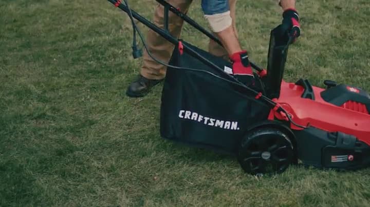 CRAFTSMAN Electric Lawn Mower, 20-Inch, Corded, 13-Ah (CMEMW213), Red