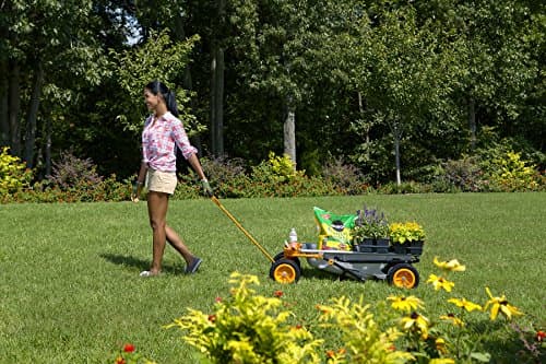 WORX Aerocart 8-in-1 Wheelbarrow / Yard Cart / Dolly + Attachable Wagon Kit