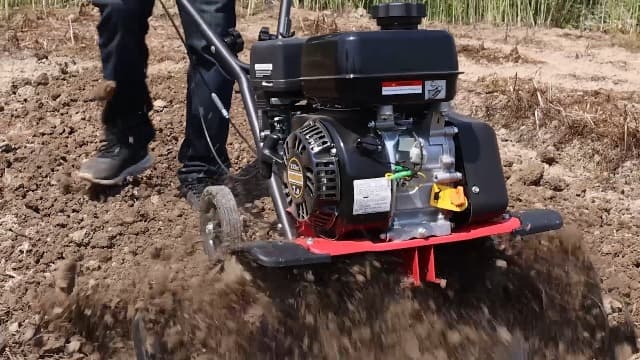 SPLENDOR Gas Powered Tiller 4 Cycle Engine 212CC Working Width Adjustable 13in-22in-33.5in