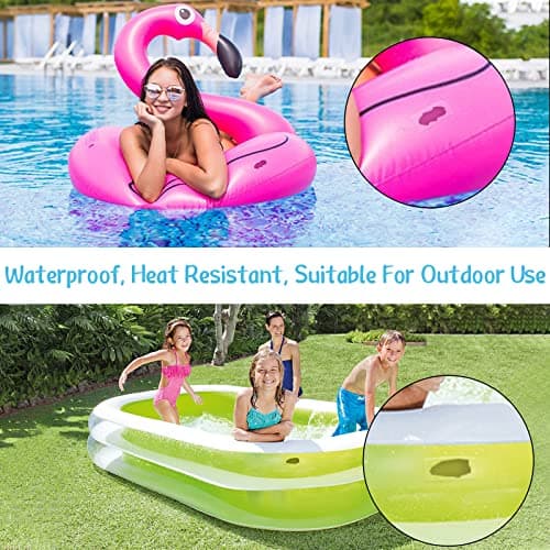 Birllaid Inflatable Patch Repair Kit Waterproof Heavy Duty, Clear TPU Repair Tape for Bounce House, Tent, Canvas, Canopy, Pool Floats, Swimming Ring