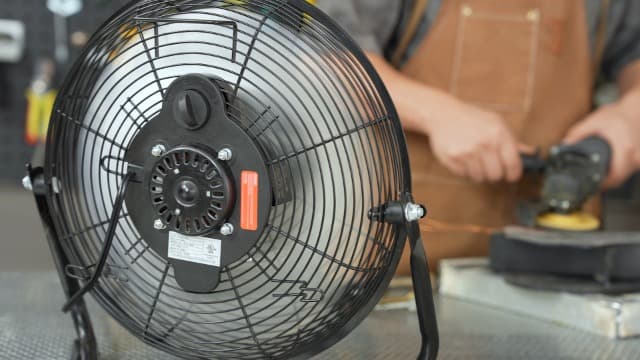 BILT HARD 12" 3-Speed High Velocity Heavy Duty Metal Floor Fan, 1680 CFM, 180-Degree Tilt, Powerful Airflow Fan for Home, Bedroom, Residential Use