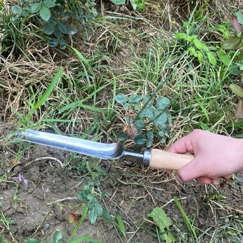 Narrow Garden Shovel,Stainless Steel Hand Garden Trowel for Piking and Transplanting, Long Handle Trowel,for Garden,Lawn,Farmland,Block Paving Weed and Fertilization.