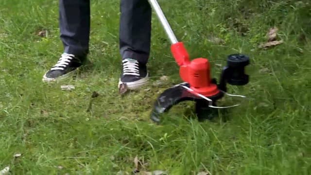 Cordless String Trimmer, Electric Weed Wacker, Weed Eater Battery Powered, 20V/2.0Ah Battery Operated, Charger, Stringless Grass Trimmer/Lawn Edger/Brush Cutter for Lawn Yard Garden