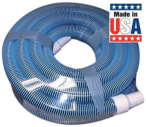 Poolmaster 33430 Heavy Duty In-Ground Pool Vacuum Hose With Swivel Cuff, Made in the USA, 1-1/2-Inch by 30-Feet
