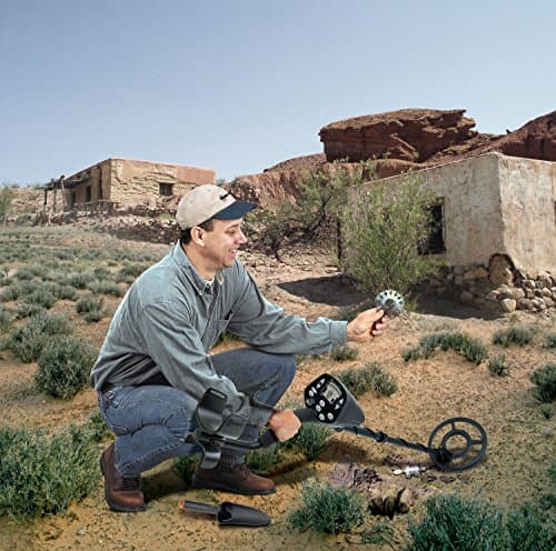 Bounty Hunter Discovery 3300 Metal Detector with Manual Ground Balance, Microprocessor Discrimination, Deep-Seeking Pinpoint, 5 Modes, 4-Tone Audio, 11-Segment Target ID