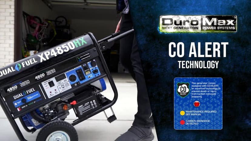DuroMax XP12000EH 12,000-Watt Dual Fuel Portable Generator – Gas & Propane, Electric Start, Whole Home Backup Power, Transfer Switch Ready, RV & Emergency Ready