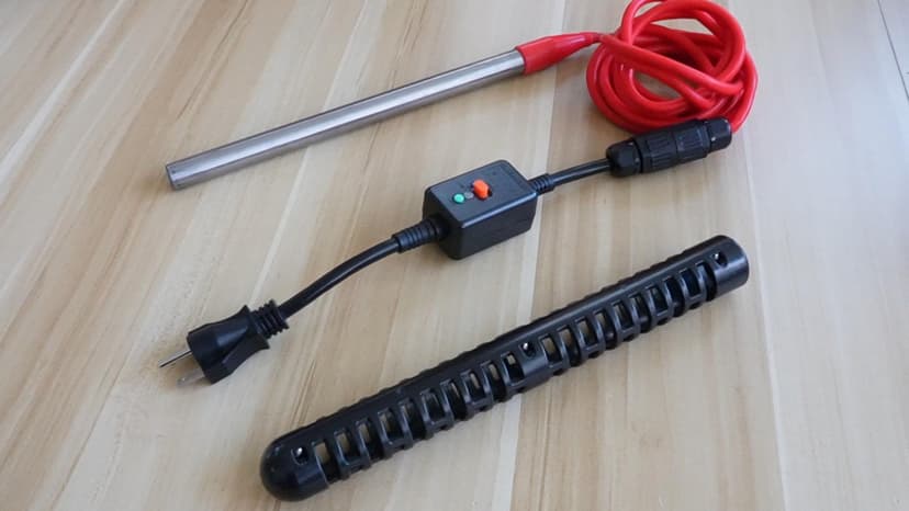 3000W 240V Titanium Water Heater Assembly for Bathtub Pool Water Tank, Submersible Hot Tub Heater, Portable Electric Heater, NEMA 6-15P Plug, Immersion Bathtub and Swimming Pool Water Heater