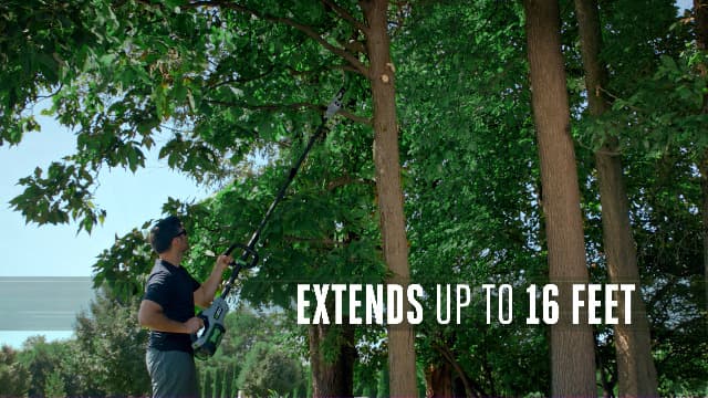 EGO POWER+ Pole Saw, Cordless Electric Pole Saw for Tree Trimming with Telescopic LED Cut Line Indicator, Battery and Charger Not Included - PS1000