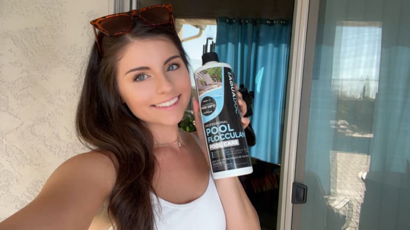 Pool Clarifier Liquid for Fast Acting Cloudy Water Treatment, Swimming Pool Water Clarifier Pool Owners Love, Use Our Clarifier to Keep Your Pool Clear - AquaDoc 32oz