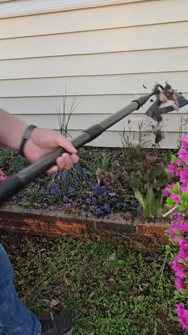 Hollow Garden Hoe - Heavy Duty Triangle Weed Hoes for Gardening,68" Adjustable Long Handle, Sharp Blade Hand Weeding Tool for Vegetable Gardens, Flower Beds, Lawn Edges & Tight Spaces
