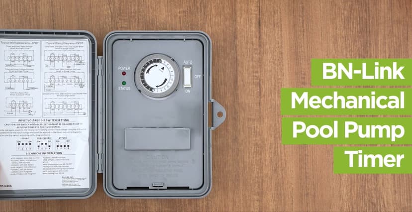 BN-LINK Pool Pump Timer, Outdoor Mechanical Timer Box, Heavy Duty 24 Hour Programmable, 2HP 40A Max, 120, 240, 277 VAC, for Pool Pump, Water Heater, Fans, SPA, ETL Listed
